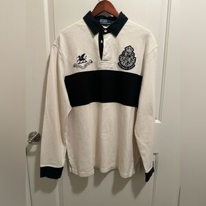 Ralph Lauren Black and White Casual Button Down Shirt